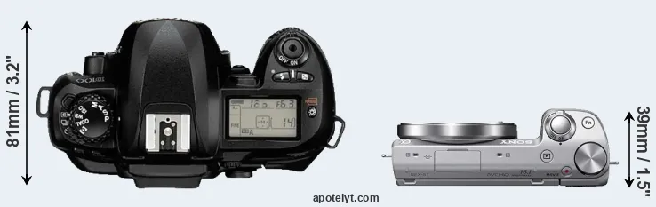 Compare D100 versus NEX-5T top