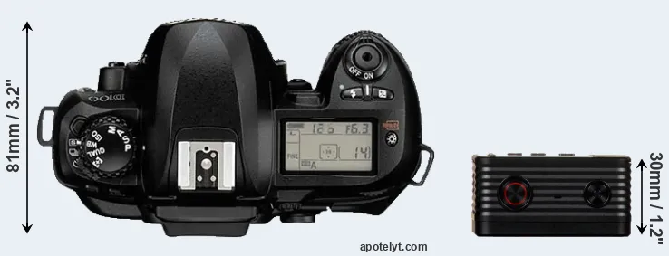 Compare D100 versus RX0 top