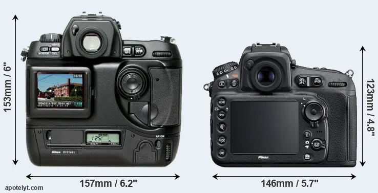 Comparison D1H or D810 rear