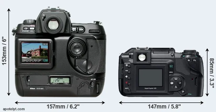 Comparison D1H or E-300 rear