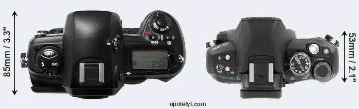 Compare D1H versus E-400 top