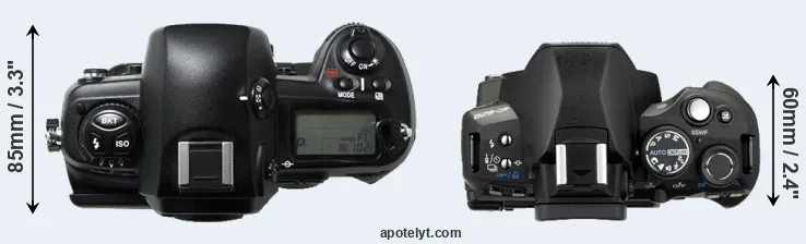 Compare D1H versus E-620 top