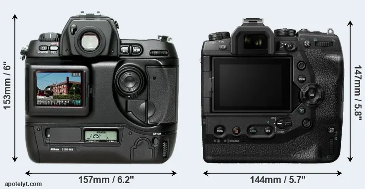 Comparison D1H or E-M1X rear