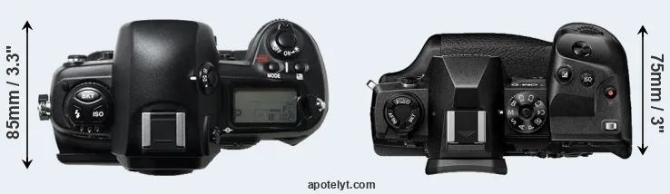 Compare D1H versus E-M1X top