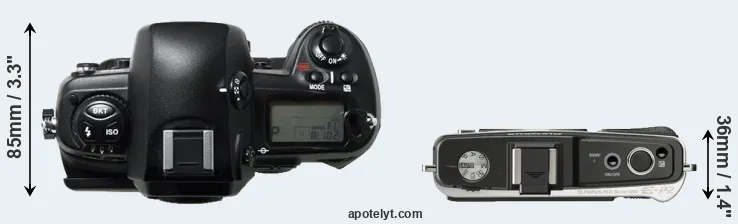 Compare D1H versus E-P2 top