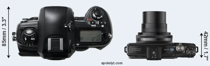Compare D1H versus XZ-1 top