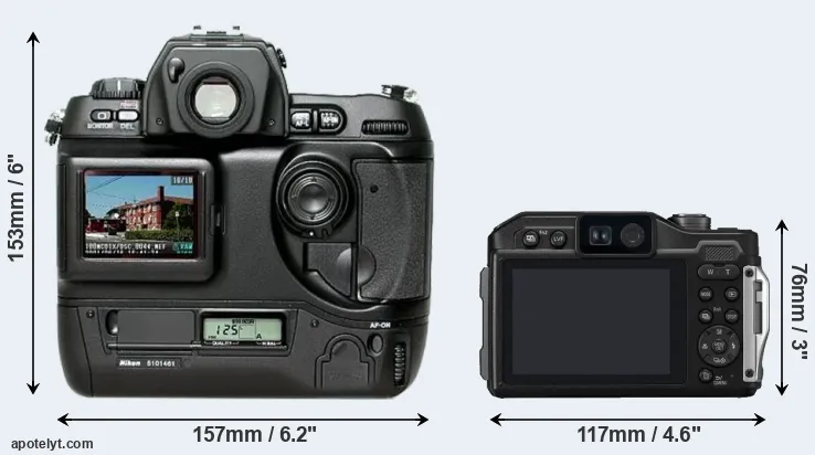 Comparison D1H or TS7 rear