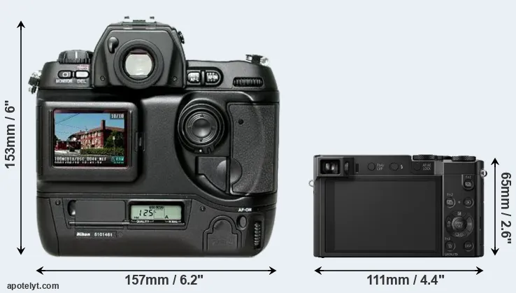 Comparison D1H or TZ100 rear