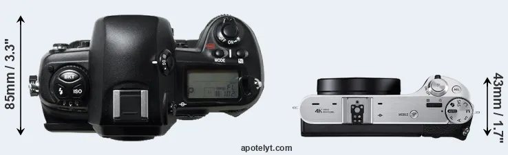 Compare D1H versus NX500 top