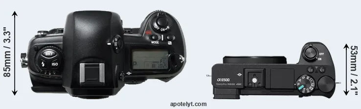 Compare D1H versus A6500 top