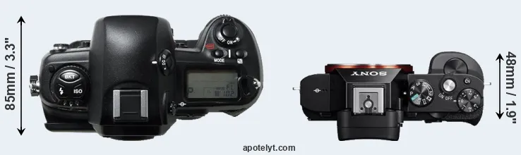 Compare D1H versus A7 top