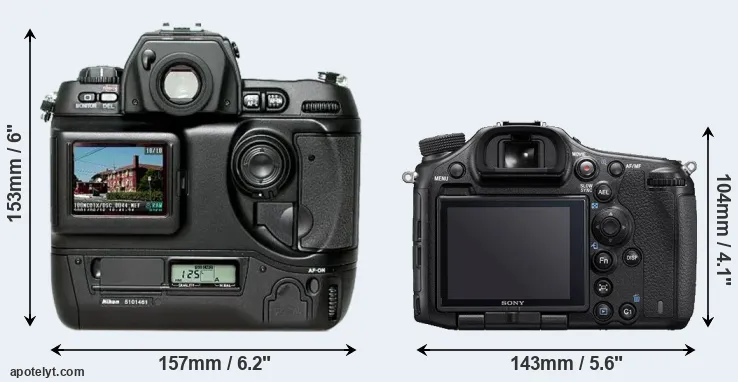 Comparison D1H or A99 II rear