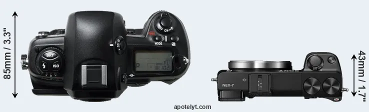 Compare D1H versus NEX-7 top