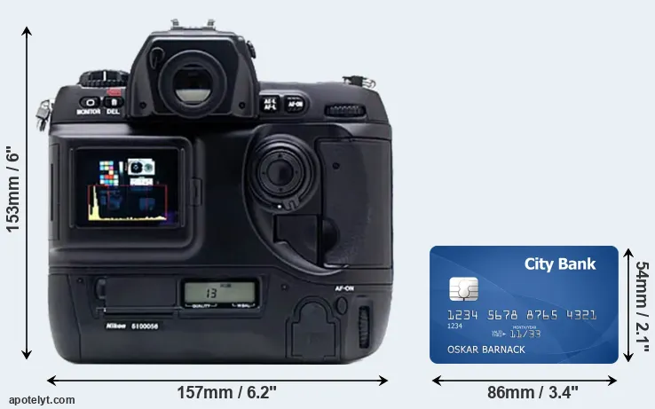 D1X and credit card rear side