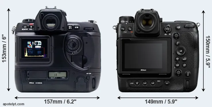 Comparison D1X or Z9 rear