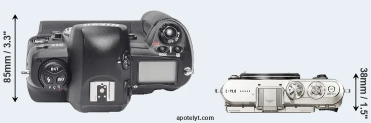 Compare D1X versus E-PL8 top