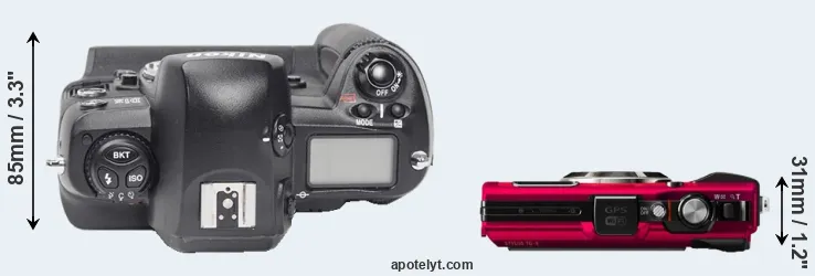 Compare D1X versus TG-4 top
