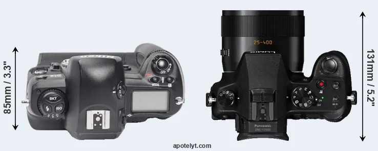 Compare D1X versus FZ1000 top