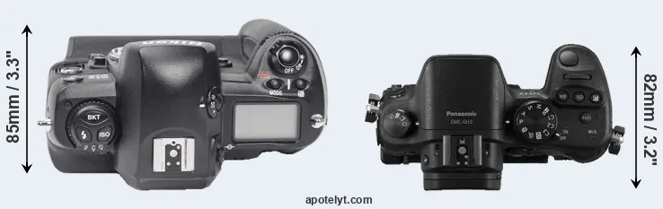 Compare D1X versus GH3 top