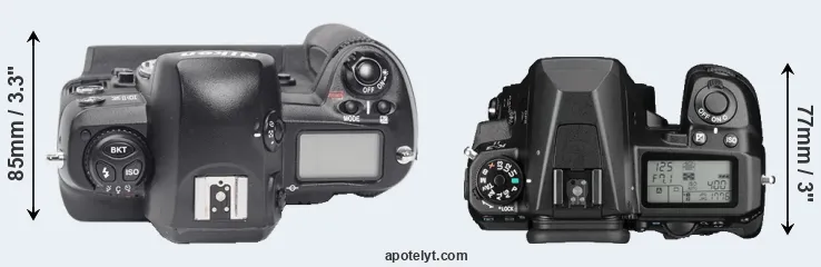 Compare D1X versus K-3 II top