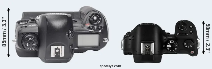 Compare D1X versus NX30 top