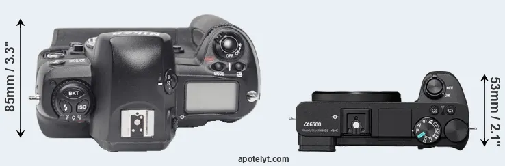 Compare D1X versus A6500 top