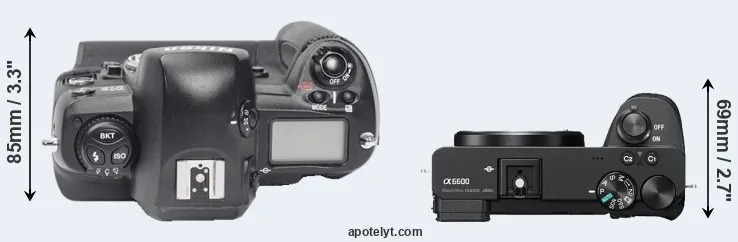 Compare D1X versus A6600 top