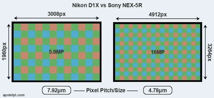 D1X versus NEX-5R MP