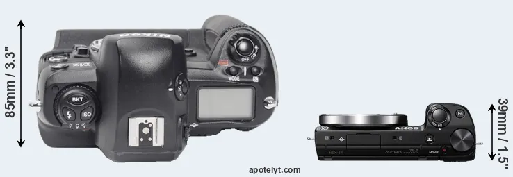 Compare D1X versus NEX-5R top