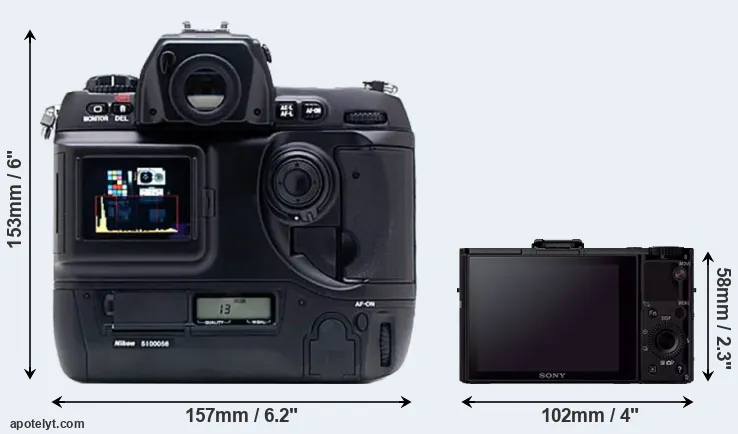 Comparison D1X or RX100 II rear