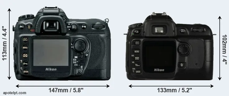 Comparison D200 or D50 rear