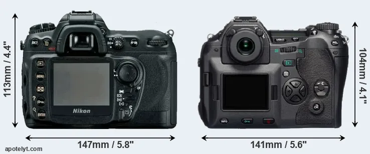 Comparison D200 or E-1 rear