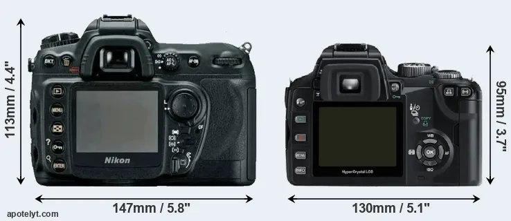 Comparison D200 or E-500 rear
