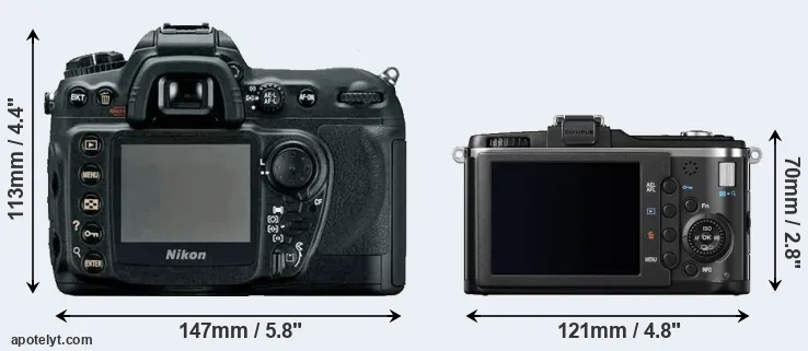 Comparison D200 or E-P2 rear