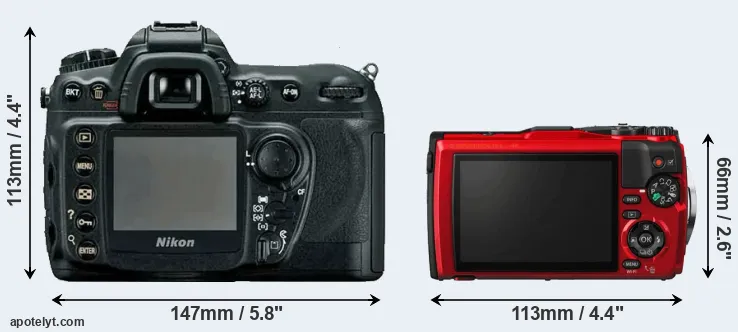 Comparison D200 or TG-5 rear