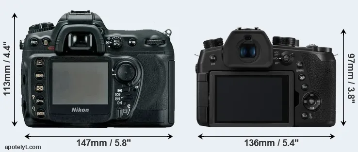 Comparison D200 or FZ1000 II rear