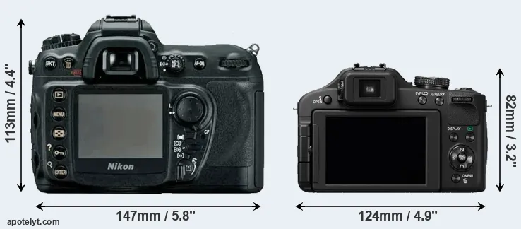 Comparison D200 or FZ150 rear