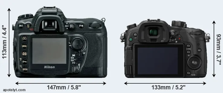 Comparison D200 or GH4 rear