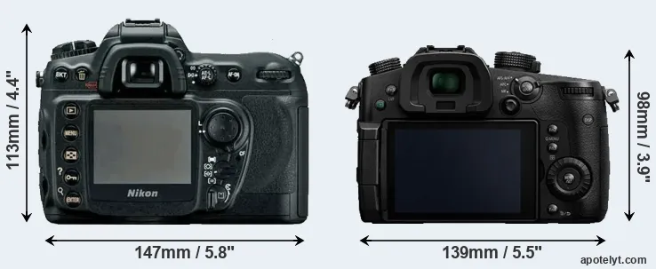 Comparison D200 or GH5 rear