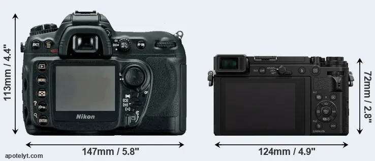 Comparison D200 or GX9 rear