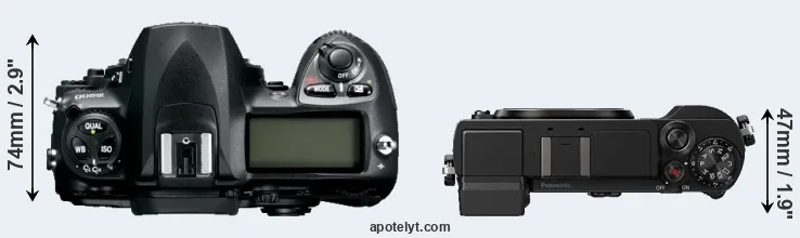 Compare D200 versus GX9 top