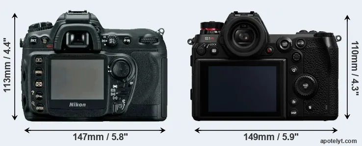 Comparison D200 or S1R rear
