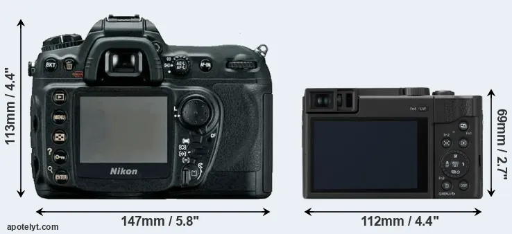 Comparison D200 or TZ95 rear