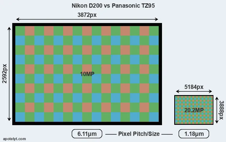 D200 versus TZ95 MP