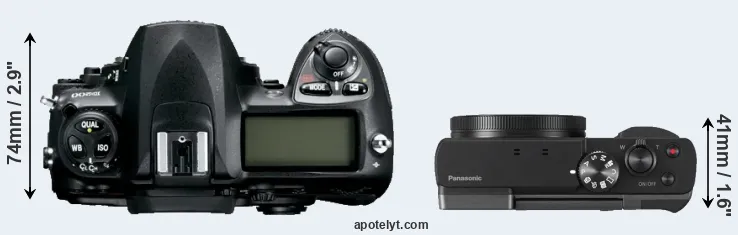 Compare D200 versus ZS70 top