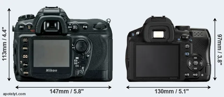 Comparison D200 or K-30 rear