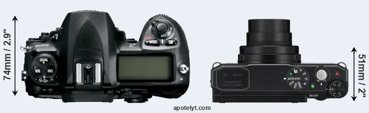 Compare D200 versus MX-1 top