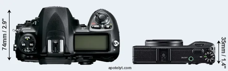 Compare D200 versus GR top