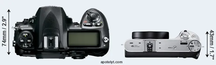 Compare D200 versus NX500 top