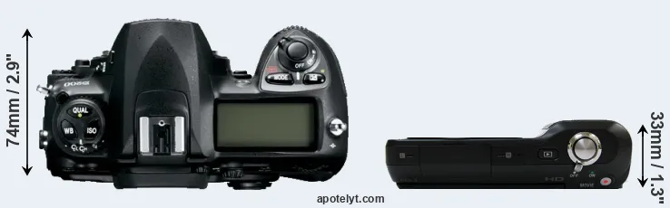 Compare D200 versus NEX-3 top